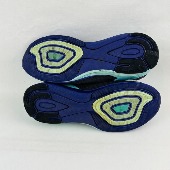 Womens 10 Nike Lunarglide 6 Running Shoe Black Turquoise Purple Athletic Sneaker - Picture 7 of 9